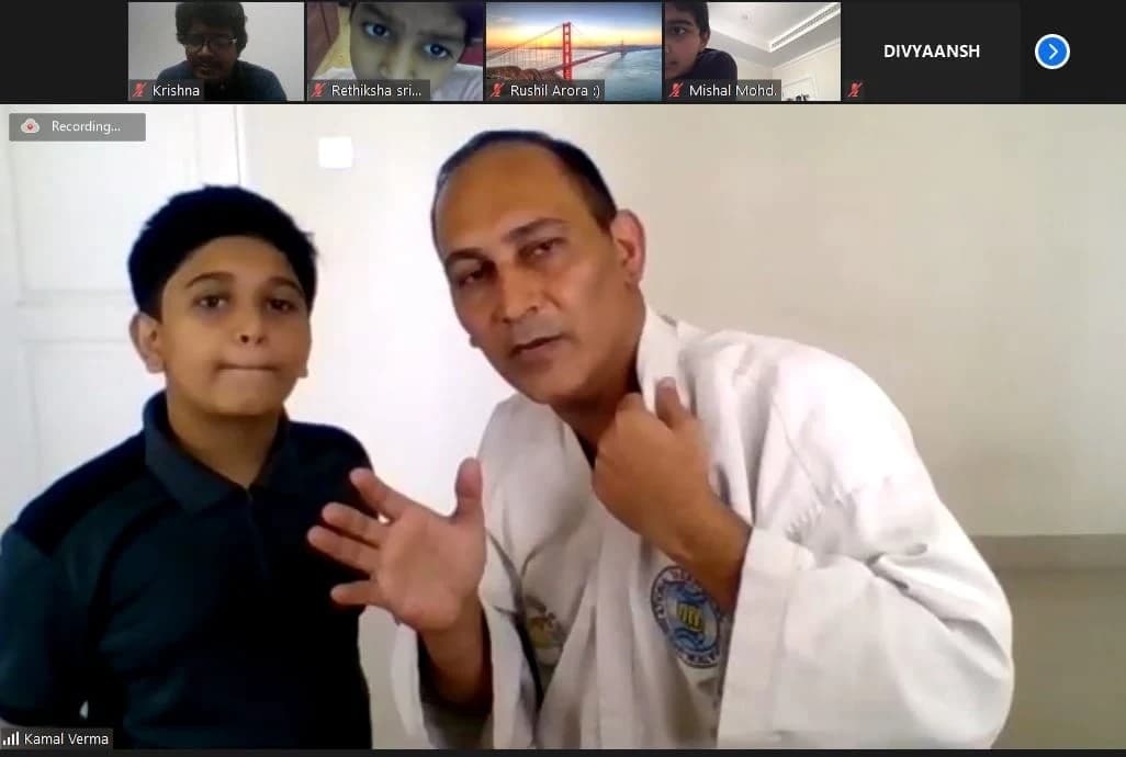 Virtual coaching session and presentation demonstration